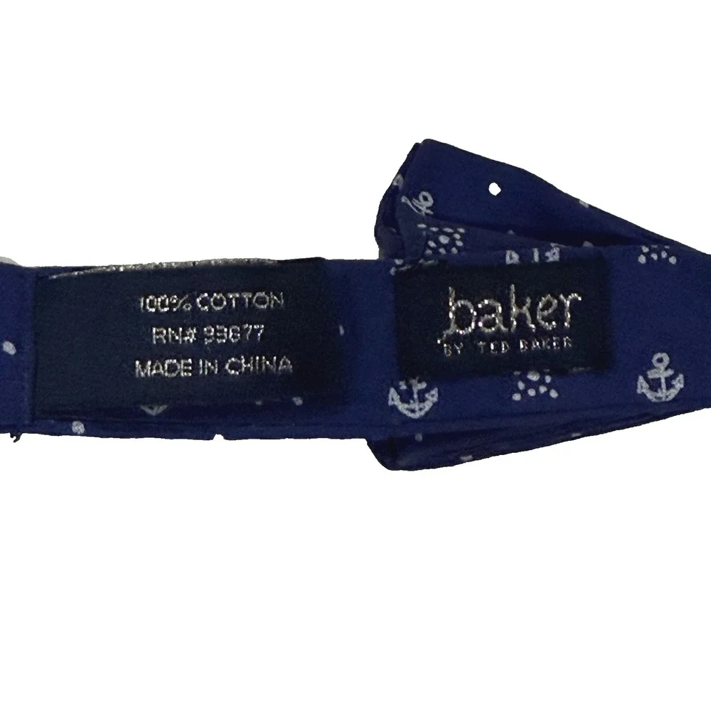 Baker by Ted Baker Bowtie Necktie Tie Toddler Nautical Anchor Easter Preppy Twee